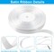 100 Yards 5/8 Inch White Satin Ribbon, Solid Fabric Ribbon Roll